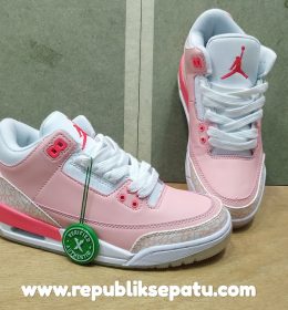 Sepatu Sneakers Jordan 3 Rustypink