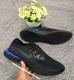 Sepatu Running NK Epic React Black Blue